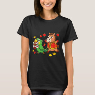 Chinesisches Pferd Papagei Lustig Kinder Männer Fr T-Shirt