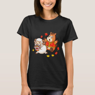 Chinesisches Pferd Schaf Lustige Kinder Männer Fra T-Shirt