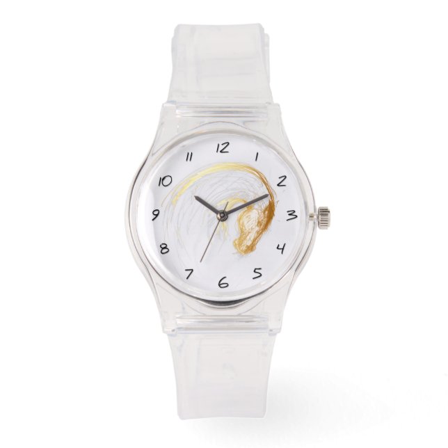 Chinesisches Pferdejahr Zodiac Geburtstag Beobacht Armbanduhr (Vorderseite)