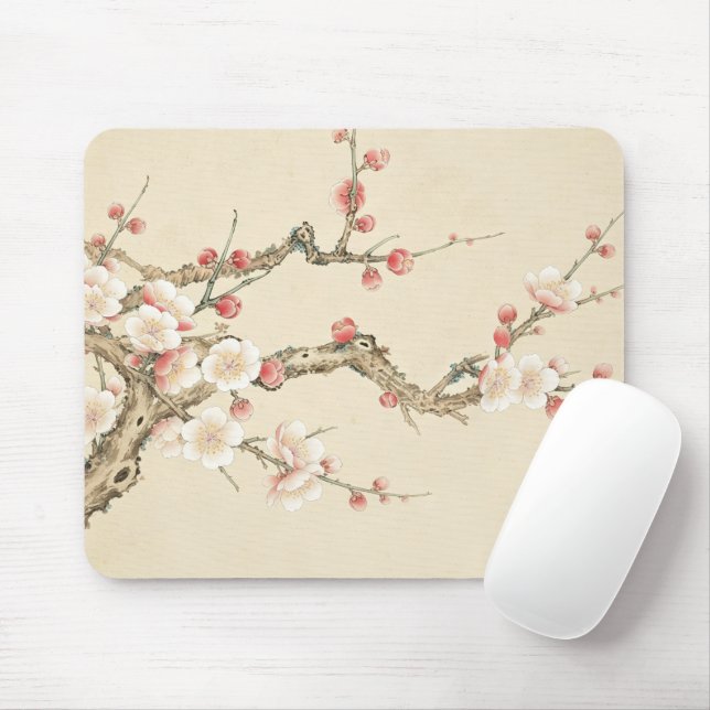 Chinesisches Pflaumenblüten-Mauspad, traditionelle Mousepad (Mit Mouse)