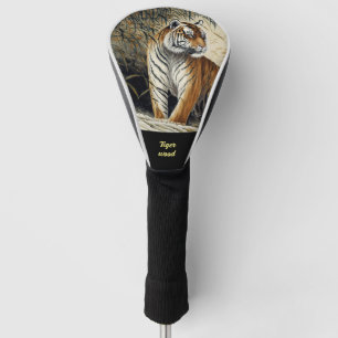 Chinesisches Pinselbild Tiger Golf Headcover