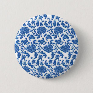 Chinesisches Porzellanmuster Button