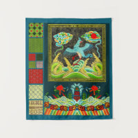 Chinesisches Rank-Abzeichen und Motifs-Collage