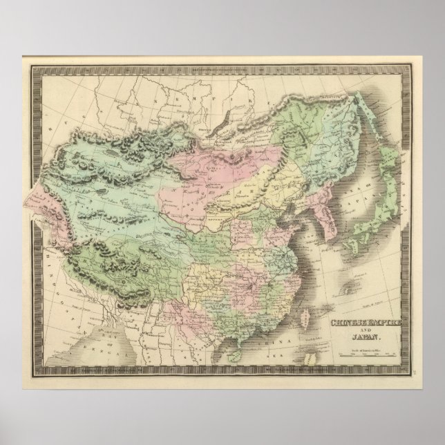 Chinesisches Reich und Japan Poster (Vorne)