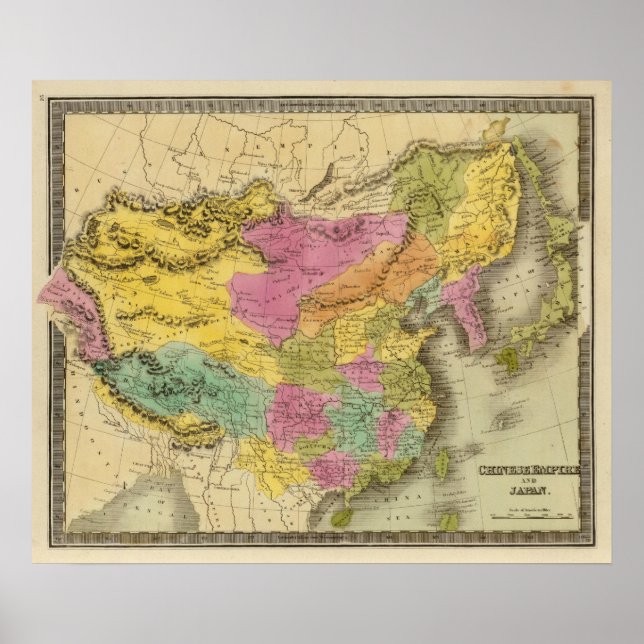 Chinesisches Reich und Japan Poster (Vorne)