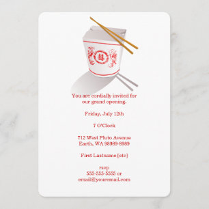 Chinesisches Restaurant Einladung