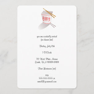 Chinesisches Restaurant Einladung