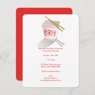 Chinesisches Restaurant Einladung