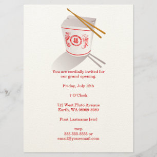 Chinesisches Restaurant Einladung