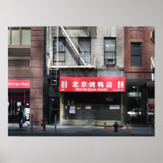 Chinesisches Restaurant in New York City Poster