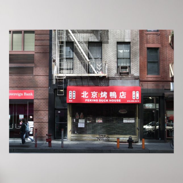 Chinesisches Restaurant in New York City Poster (Vorne)