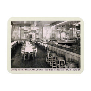 Chinesisches Restaurant, New York City Vintage-Pos Magnet