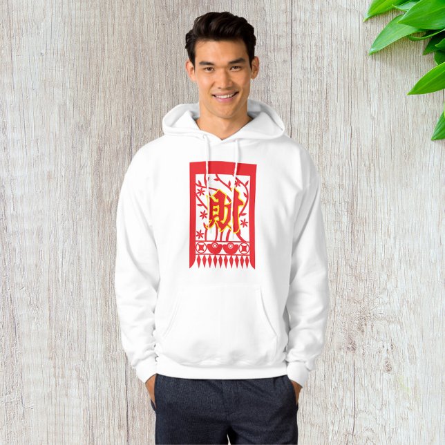 Chinesisches rotes Umschlagdesign mit Wohlstandssy Hoodie (Von Creator hochgeladen)