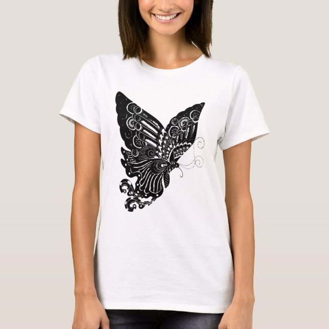 Chinesisches Schmetterlingsdesign - Shirt (Vorderseite)