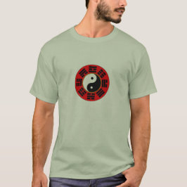 Chinesisches Schwarz-weißes Bagua Trigram Symbol T-Shirt