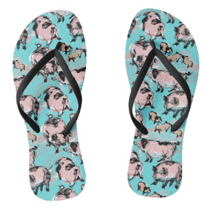 Chinesisches Schweinejahr 2019 Original zeichnend Flip Flops