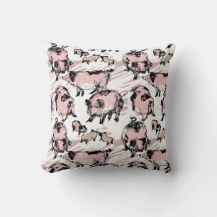 Chinesisches Schweinejahr 2019 zeichnend T-Pillow Kissen