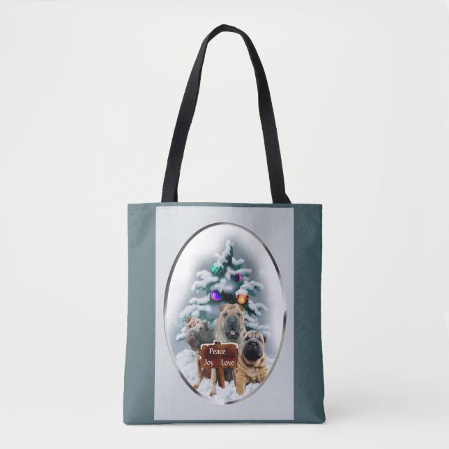 Chinesisches Shar-Pei-Weihnachtsfest (Vorderseite)