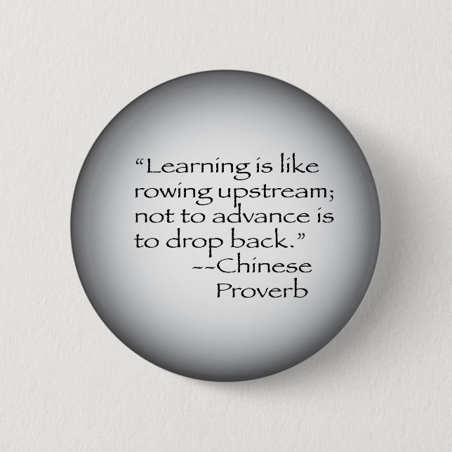 Chinesisches Sprichwort Button (Vorderseite)