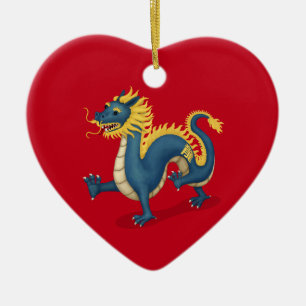 Chinesisches Sternzeichen-Drache Astrologie-Zeiche Keramik Ornament