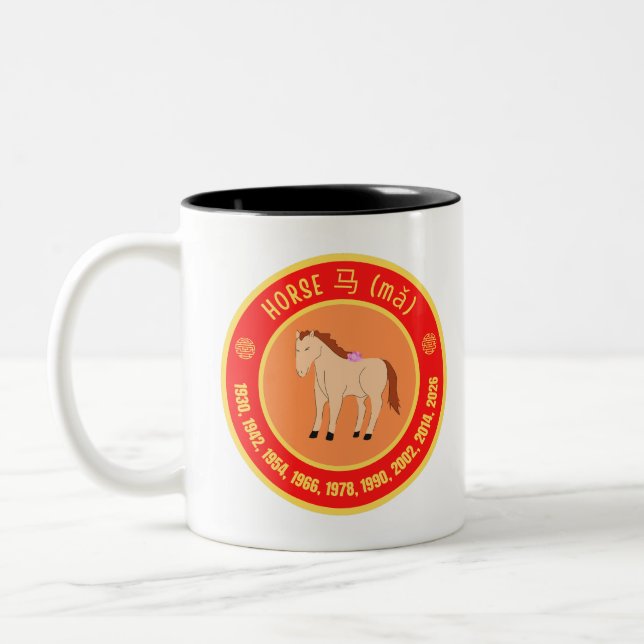 Chinesisches Sternzeichen Zweifarbige Tasse (Links)