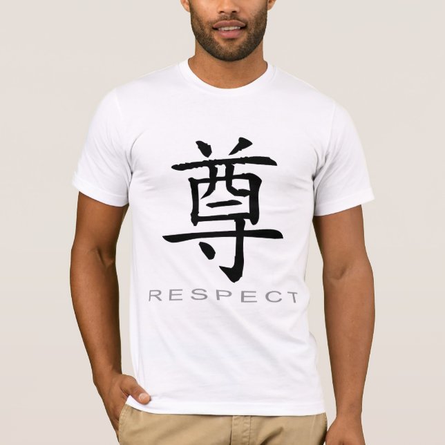 Chinesisches Symbol für Respekt T-Shirt (Vorderseite)