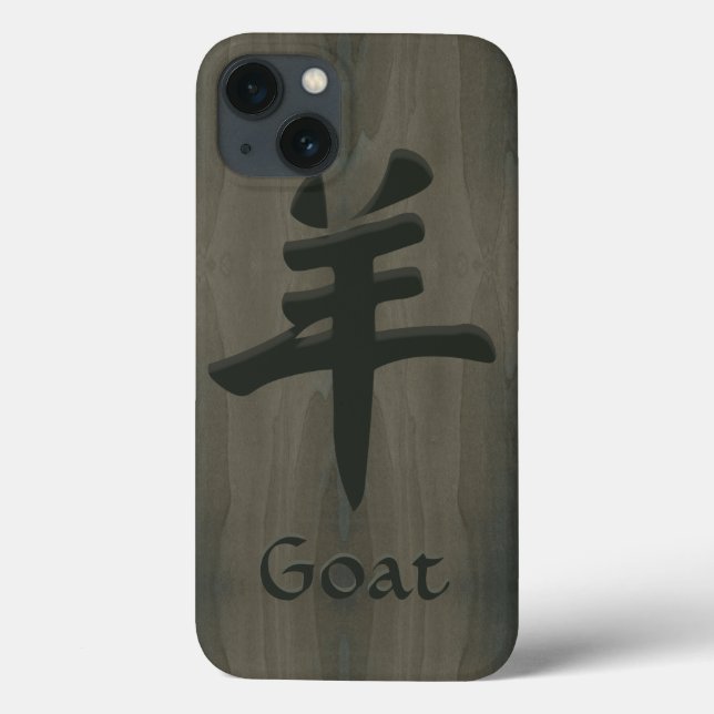 Chinesisches Symbol-Imitat Ziegen-Schaf-RAMYang Case-Mate iPhone Hülle (Rückseite)