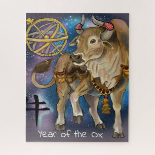 Chinesisches Tierkreis-Jahr des Ochsen Puzzle