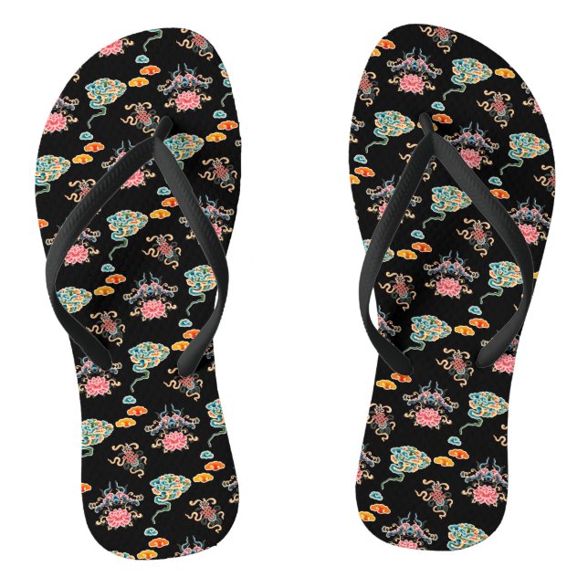 Chinesisches traditionelles Pair von Flip Flops (Fußbett)