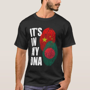 Chinesisches und Bangladesch-DNA-Flag-Erbe T-Shirt