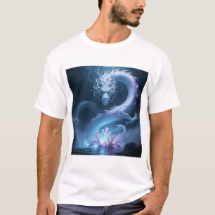 Chinesisches Wasserdrache-Kunst-Fantasie-Design mi T-Shirt