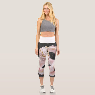 Chinesisches Weißgold-Drache Fantasy-Design mit  Capri Leggings