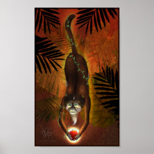 Chinesisches Zodiac-Monkey-Poster Poster