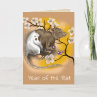 Chinesisches Zodiaka Jahr der Ratte