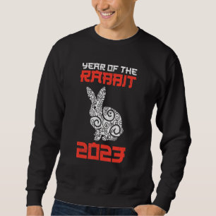 Chinesisches Zodiaka-Jahr des Kaninchenbildes Sweatshirt
