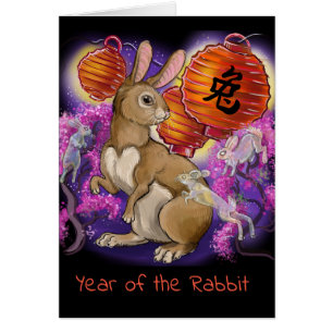 Chinesisches Zodiaka-Jahr des Kaninchens