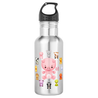 Chinesisches Zodiaka-Jahr des Schweins Edelstahlflasche