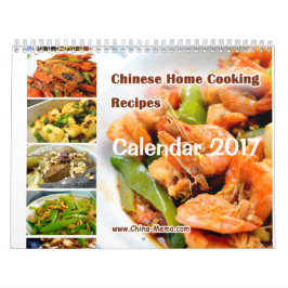 Chinesisches Zuhause, das Rezept-Kalender 2017 Kalender