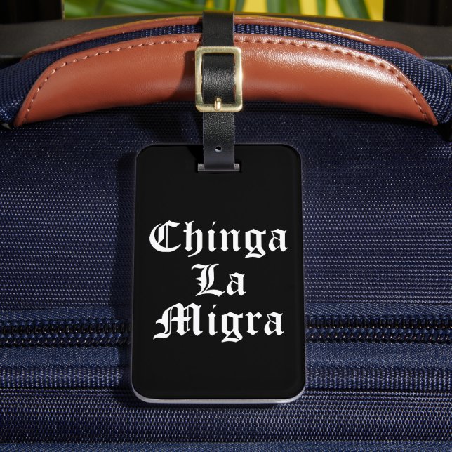 Chinga LA Migra Gepäckanhänger (Vorderseite Insitu 2)