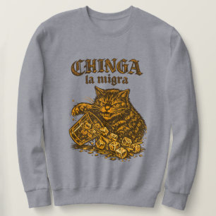  Chinga la migra Katze anti-ICE   Politische Prote Sweatshirt