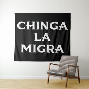 Chinga LA Migra Wandteppich