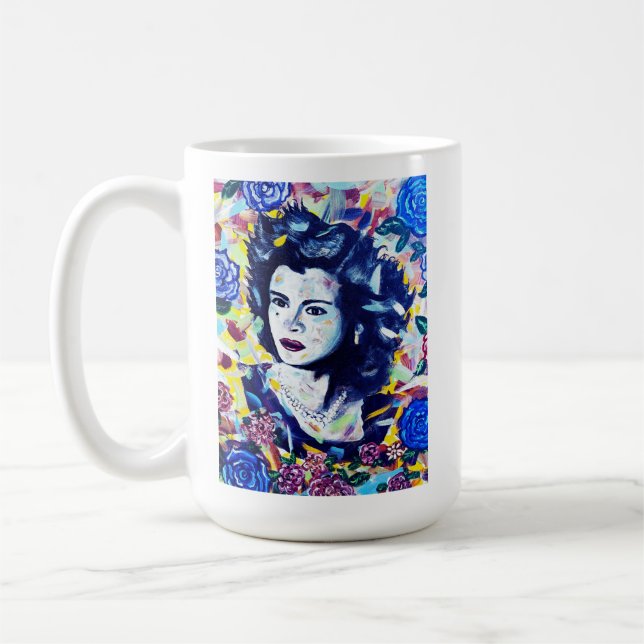 Chingona Wie Maria - Muttertags-Kaffeetasse Kaffeetasse (Links)