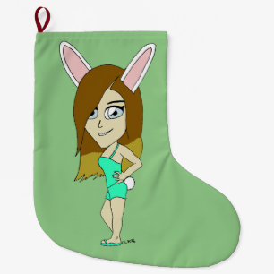 Chini Bunny Girl Großer Weihnachtsstrumpf