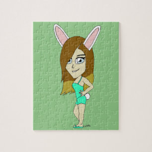 Chini Bunny-Mädchen Puzzle