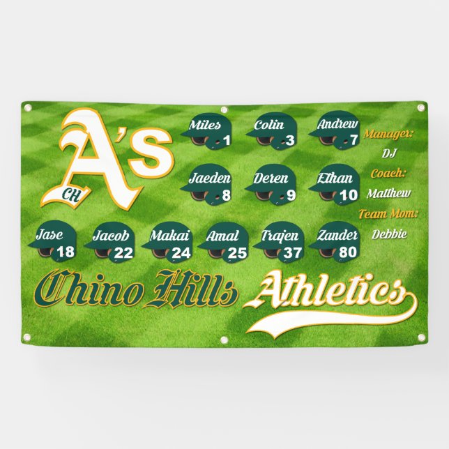 Chino Hills OM A's Banner