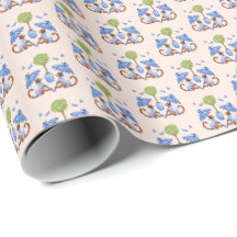 Chinoiserie-Affenaffens Wrap-Papier