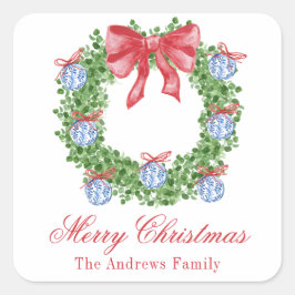 Chinoiserie Al Pentolino Kunst, Dichtung und Musik Quadratischer Aufkleber