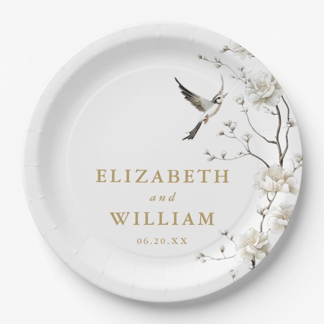 Chinoiserie Al Pentolino Pappteller (Vorderseite)