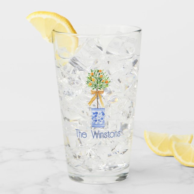 Chinoiserie Al Porto Gedeckter Wasserpark Californ Glas (Vorderseite Ice)