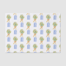 Chinoiserie Al Porto Gedeckter Wasserpark Californ Seidenpapier